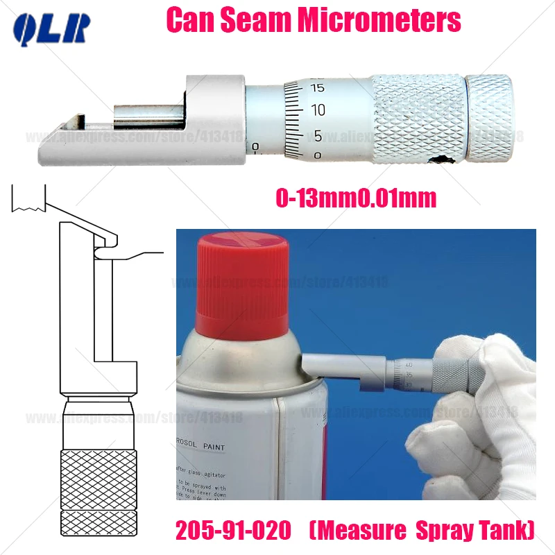 Микрометр XIBEI Can Seam 0-13 мм
Микрометр XIBEI Can Seam 0-13 мм