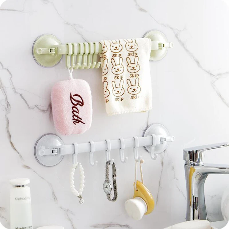 Adjustable Towel Rack Bathroom Shelf Hooks Hanger Kitchen Storage Racks Wall Hooks Organizer Suction Cup Clothes Holder Bath Acc
Adjustable Towel Rack Bathroom Shelf Hooks Hanger Kitchen Storage Racks Wall Hooks Organizer Suction Cup Clothes Holder Bath Acc