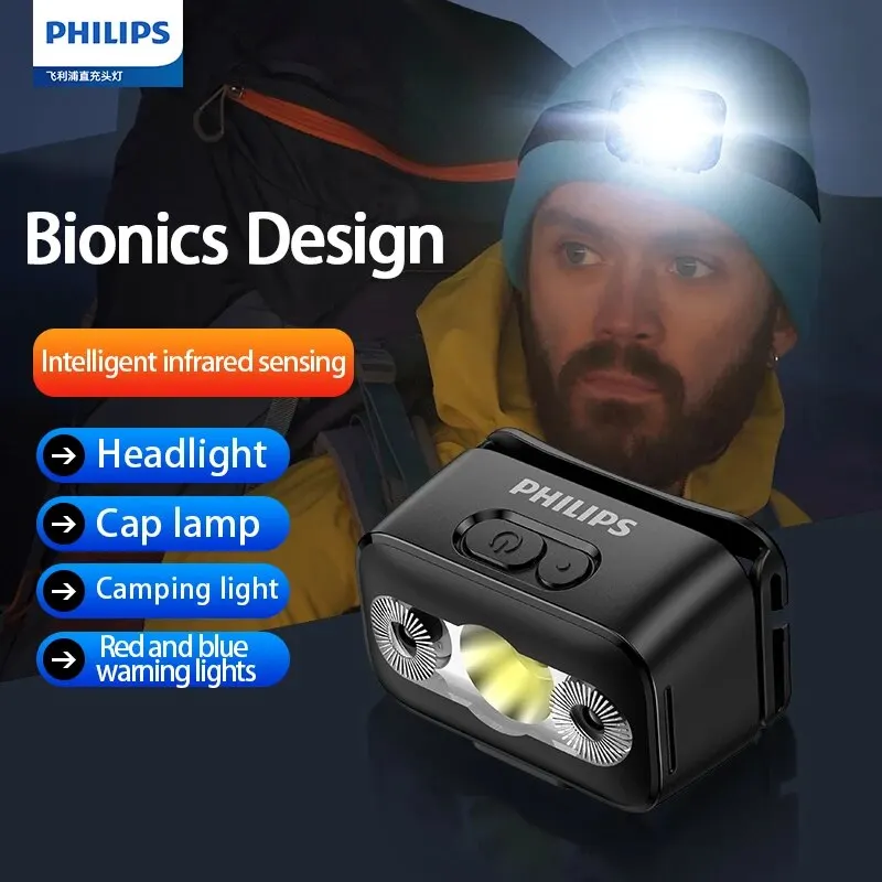 Philips LED Налобный Фонарь с Датчиком
Philips LED Налобный Фонарь с Датчиком