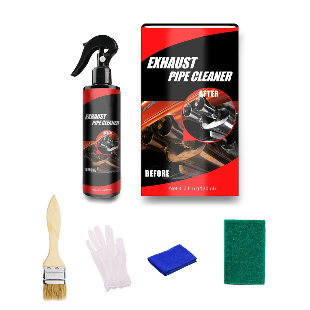 30ml/120ml Rust Remover Car Exhaust Pipe Cleaner Anti-Rust Spray Agent Metal Surface Rust Cleaner Car Maintenance Tool
30ml/120ml Rust Remover Car Exhaust Pipe Cleaner Anti-Rust Spray Agent Metal Surface Rust Cleaner Car Maintenance Tool