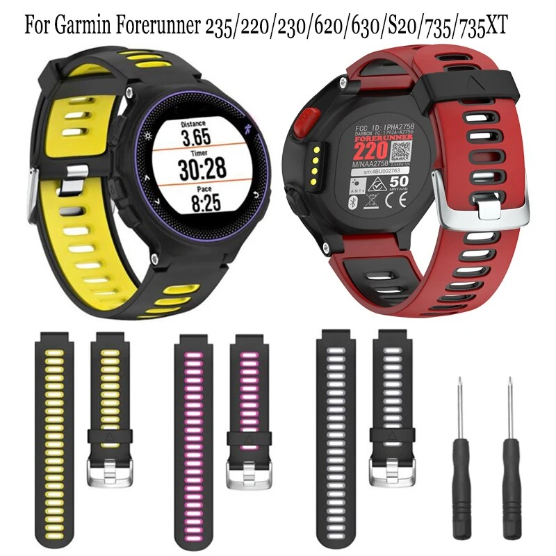 

Fashion Silicone Watch Band for Garmin Forerunner 735XT 230 235 220 620 630 735 Approach S20 S6 S5 Outdoor Sport Watchband Strap