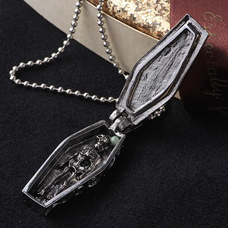 Stainless Steel Steampunk Coffin Vampire Skull Skeleton Pendant Necklace for Men Women Vintage Gothic Punk Rock Biker
Stainless Steel Steampunk Coffin Vampire Skull Skeleton Pendant Necklace for Men Women Vintage Gothic Punk Rock Biker
