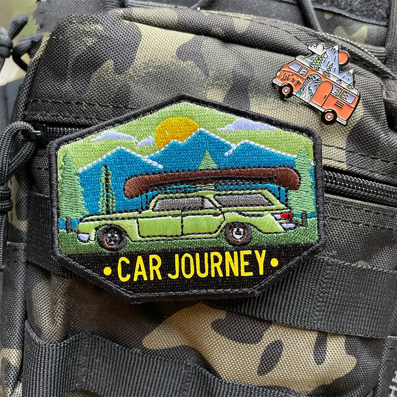 Outdoor Travel Morale Chapter Sunrise Velcros Patch Car Adventure Badge Scenery Creative Badge Brooch for Clothes Backpack Decal
Outdoor Travel Morale Chapter Sunrise Velcros Patch Car Adventure Badge Scenery Creative Badge Brooch for Clothes Backpack Decal