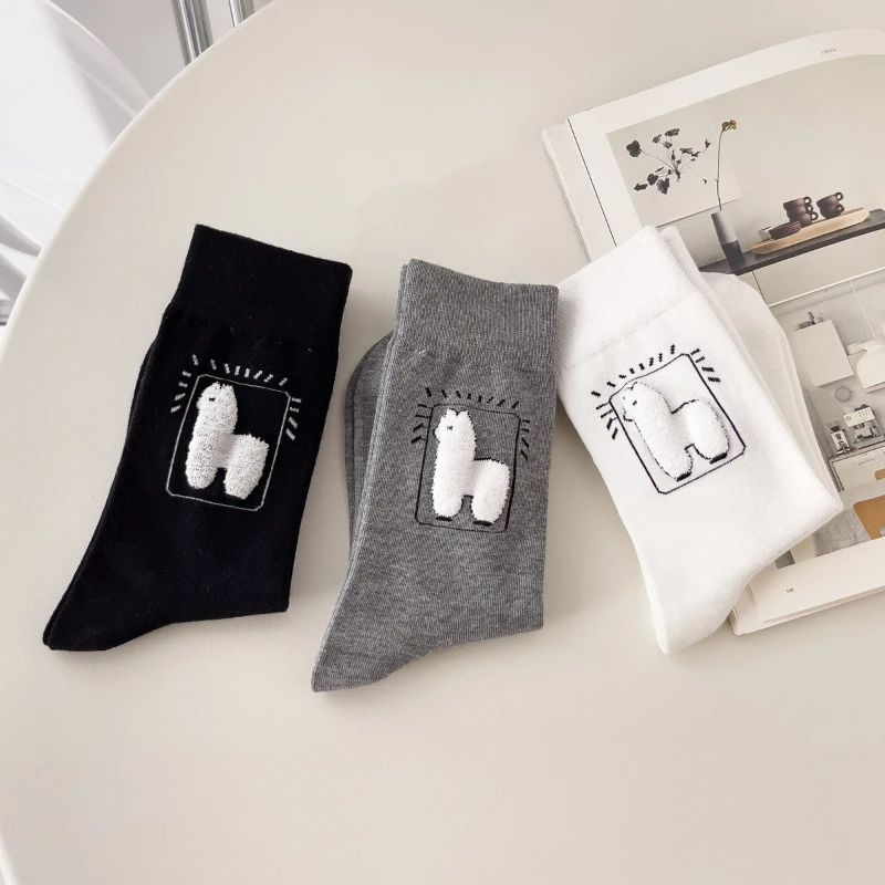 Cartoon Cute Japanese Mid-thigh Socks Three-dimensional Alpaca Socks Men and Women's Long Socks Four Seasons Universal Men Socks
Cartoon Cute Japanese Mid-thigh Socks Three-dimensional Alpaca Socks Men and Women's Long Socks Four Seasons Universal Men Socks