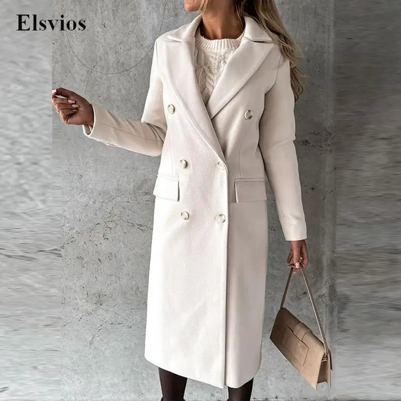 Office Lady Winter Fashion Overcoat Jacket Women Long Sleeve Double Breasted Casual Coat Elegant Turn-down Collar Outerwear Tops
Office Lady Winter Fashion Overcoat Jacket Women Long Sleeve Double Breasted Casual Coat Elegant Turn-down Collar Outerwear Tops