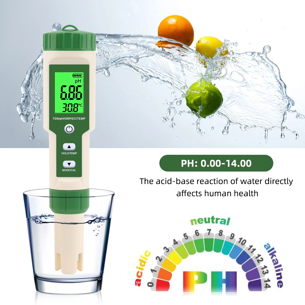 Water Quality Tester High Accuracy pH Tester Pen TDS Meter EC Meter Salinity Temperature Monitor for Drinking Water Aquarium
Water Quality Tester High Accuracy pH Tester Pen TDS Meter EC Meter Salinity Temperature Monitor for Drinking Water Aquarium