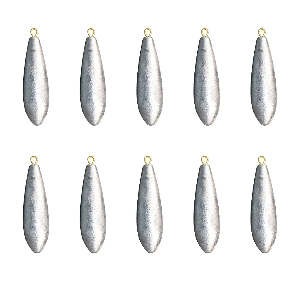 10 Pcs Practical Fishing Sinker Water-drop Shape Sinker Fishing Accessories
10 Pcs Practical Fishing Sinker Water-drop Shape Sinker Fishing Accessories