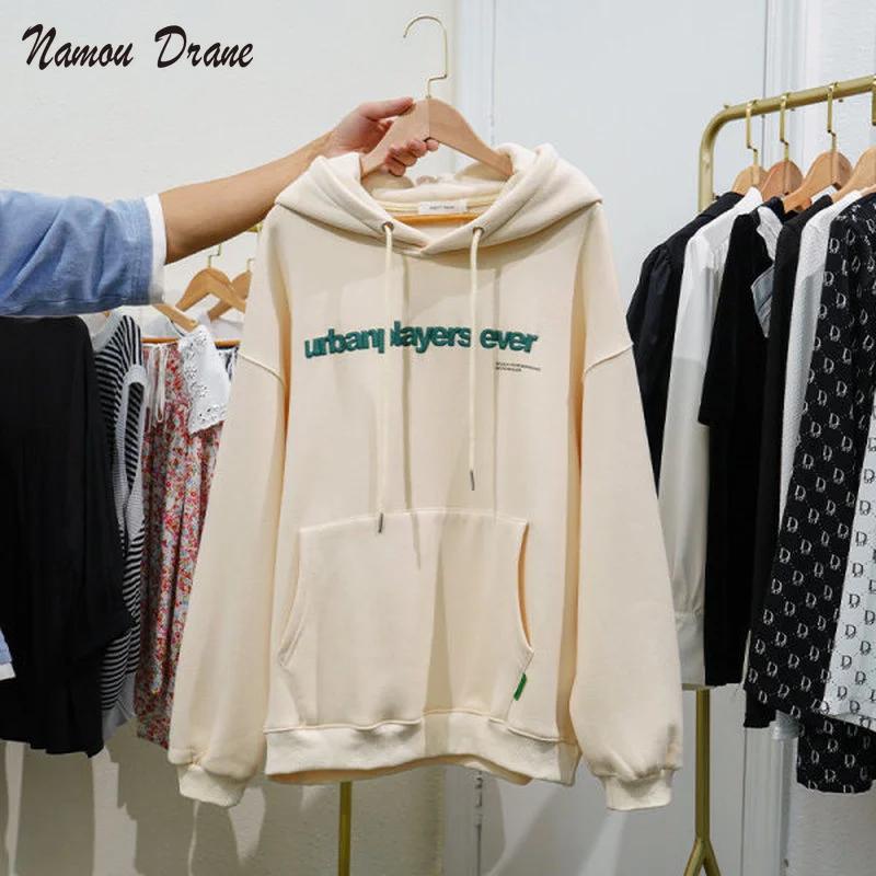 Namou Drane 2021 осень и зима новый утепленный флисовый свитер с капюшоном и буквенным принтом женский свободный и ленивый стильный Топ
Namou Drane 2021 осень и зима новый утепленный флисовый свитер с капюшоном и буквенным принтом женский свободный и ленивый стильный Топ