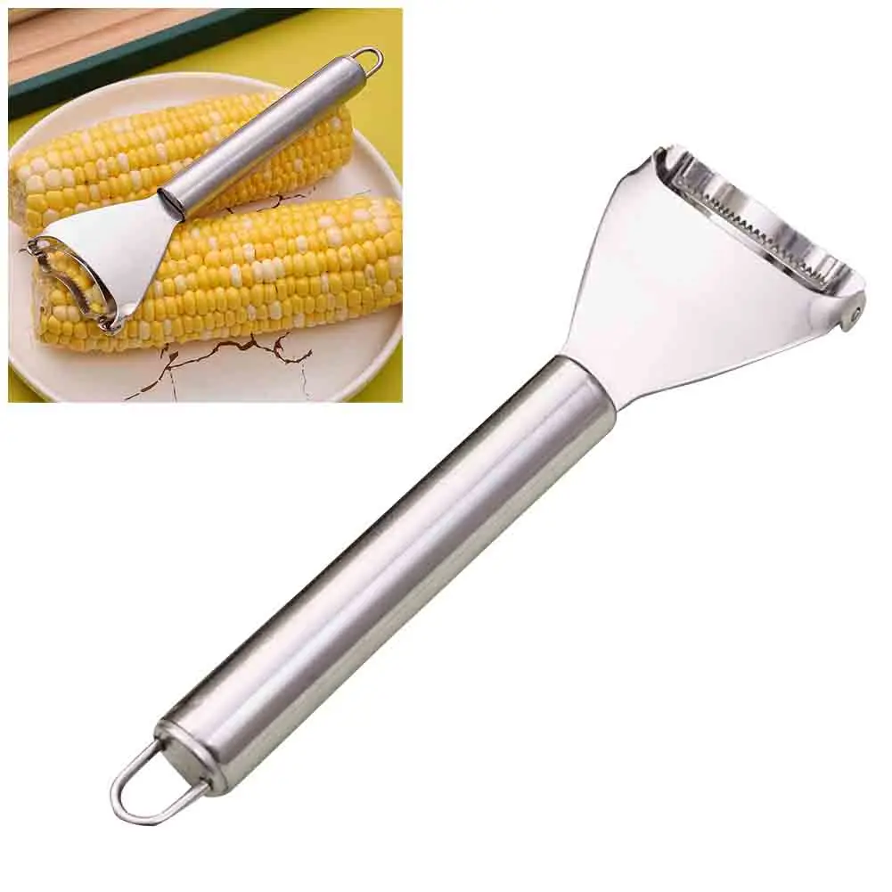 Stainless Steel One-Step Corn Thresher Stripper Peeler Kitchen Tool Corn Cutter Cob Peeler Stripper Kernel Cutter
Stainless Steel One-Step Corn Thresher Stripper Peeler Kitchen Tool Corn Cutter Cob Peeler Stripper Kernel Cutter