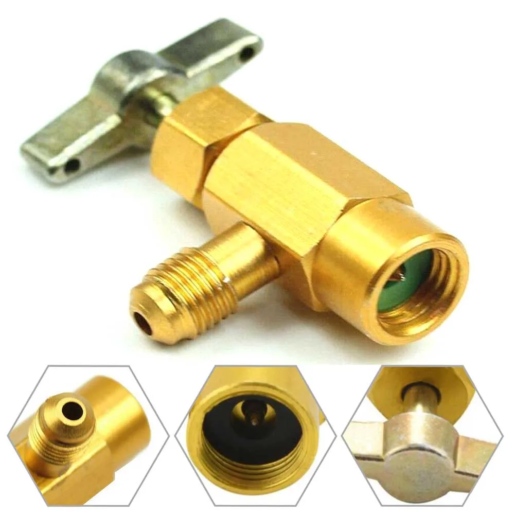 1/4in SAE Bottle Opener Adapter R134A Air Conditioning Refrigerant Can Tap Gold Valve Bottle Opener Adapter Tool Parts
1/4in SAE Bottle Opener Adapter R134A Air Conditioning Refrigerant Can Tap Gold Valve Bottle Opener Adapter Tool Parts