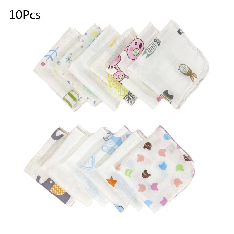 10Pcs 20x20cm Baby Washcloths Set Cute Cartoon Print Double Layer Gauze Infant Face Towel Reusable Wipes Absorbent Square
10Pcs 20x20cm Baby Washcloths Set Cute Cartoon Print Double Layer Gauze Infant Face Towel Reusable Wipes Absorbent Square