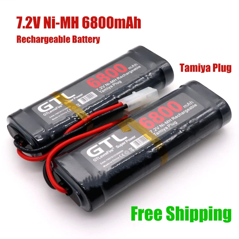 100% Original 7.2V Battery 6800mAh Ni-MH Batteries Pack for RC Car Truck Buggy Boat Tank Ni-Mh Baterias Gray Supper Power
100% Original 7.2V Battery 6800mAh Ni-MH Batteries Pack for RC Car Truck Buggy Boat Tank Ni-Mh Baterias Gray Supper Power