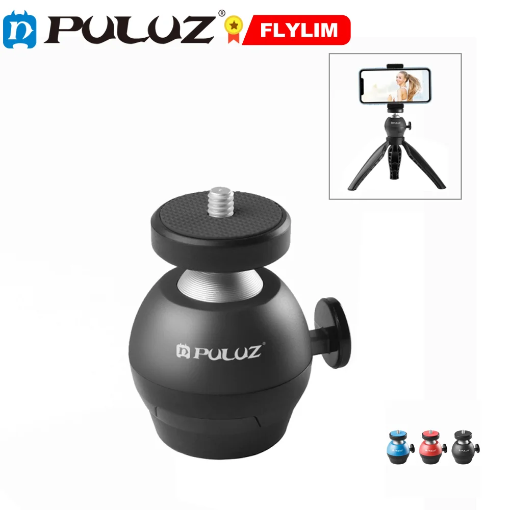 PULUZ 1/4 inch Screw Aluminum Alloy Ball ABS Tripod Adapter for Camera Smartphone
PULUZ 1/4 inch Screw Aluminum Alloy Ball ABS Tripod Adapter for Camera Smartphone