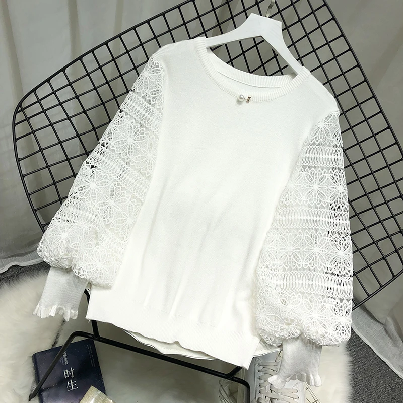 Gentle Women 3d flower Sweaters Female Dance Knitted Tops Autumn Winter Long Sleeve Lace Sleeve Sweaters
Gentle Women 3d flower Sweaters Female Dance Knitted Tops Autumn Winter Long Sleeve Lace Sleeve Sweaters