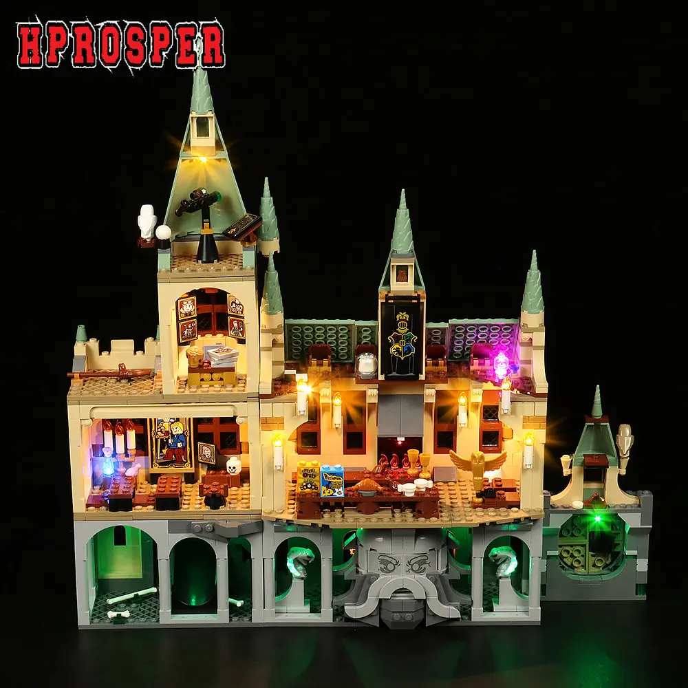 

Hprosper LED Light For 76389 Collectible Building Blocks Lighting Toys Only Lamp+Battery Box(Not Include the Model)