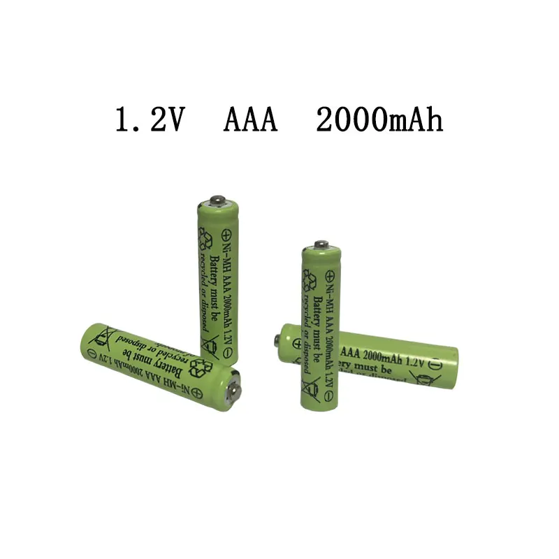 

New High Capacity 1.2V AAA Battery 2000mAh, Widely Used In Daily Life, Toys, Digital Cameras, Game Consoles, Etc