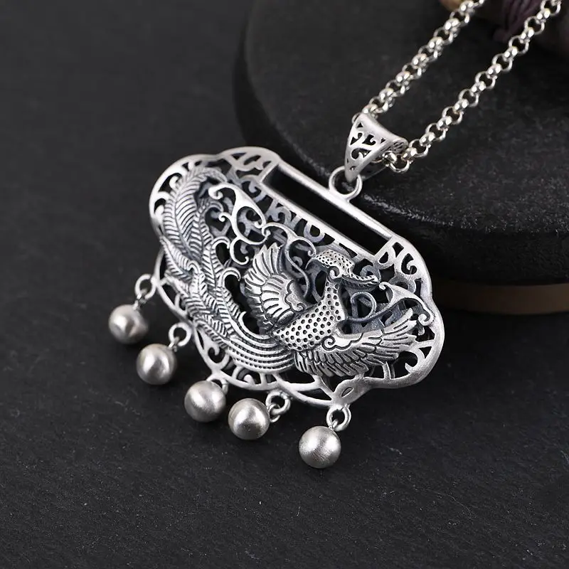 FNJ 925 Silver Phoenix Pendant Original Pure S925 Silver Pendants for Jewelry Making Women Vintage Animal Bird
FNJ 925 Silver Phoenix Pendant Original Pure S925 Silver Pendants for Jewelry Making Women Vintage Animal Bird
