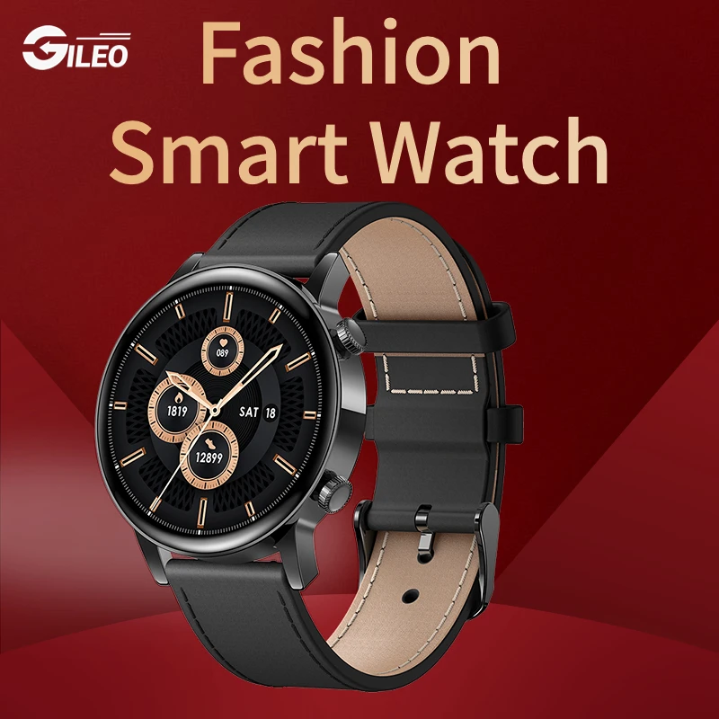 GILEO Smart Watch Bracelet Leather Silicone Band Steel Strap IP67 Waterproof Ladies Men Women Male Smartwatch
GILEO Smart Watch Bracelet Leather Silicone Band Steel Strap IP67 Waterproof Ladies Men Women Male Smartwatch
