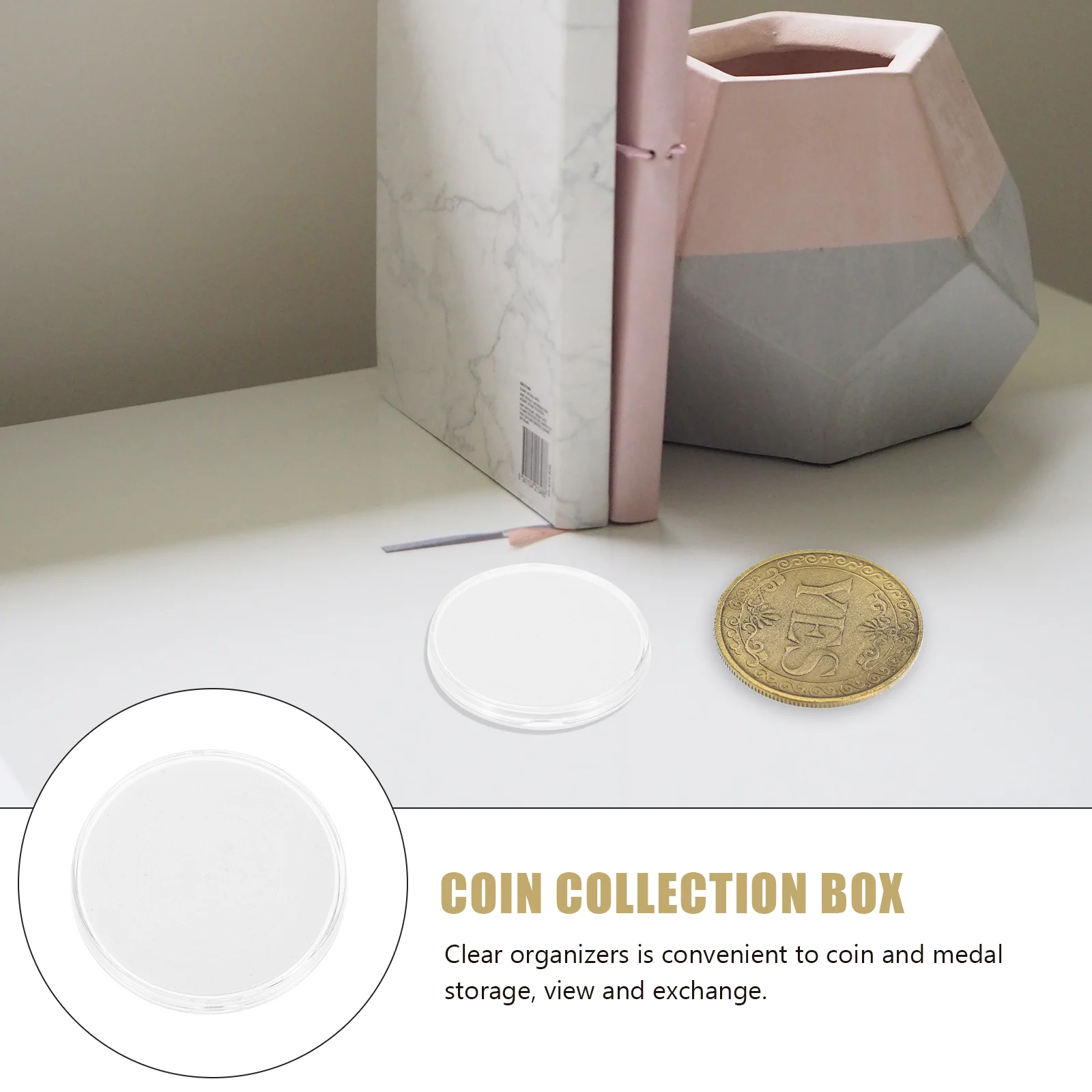 20 Pcs Coin Storage Containers Plastic Coin Holder Plastic Storage Box Coin Capsules Case Coin Box Collectors Plastic Coins
20 Pcs Coin Storage Containers Plastic Coin Holder Plastic Storage Box Coin Capsules Case Coin Box Collectors Plastic Coins