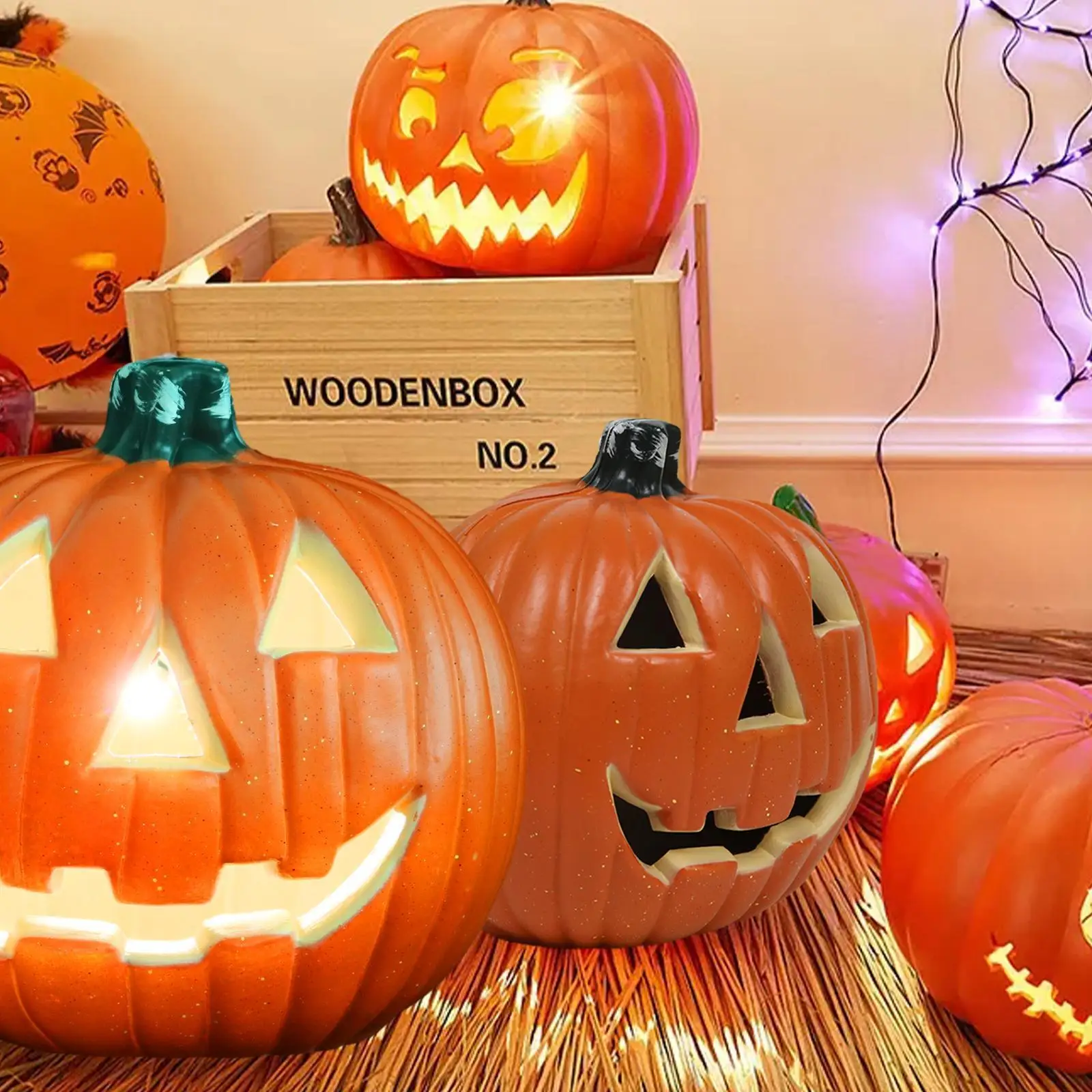 Светодиодсветильник лампа в виде тыквы для Хэллоуина, украшение Джек-о-фонарь в виде тыквы, призрака, празднисветильник мигающее освещение ...
Светодиодсветильник лампа в виде тыквы для Хэллоуина, украшение Джек-о-фонарь в виде тыквы, призрака, празднисветильник мигающее освещение ...