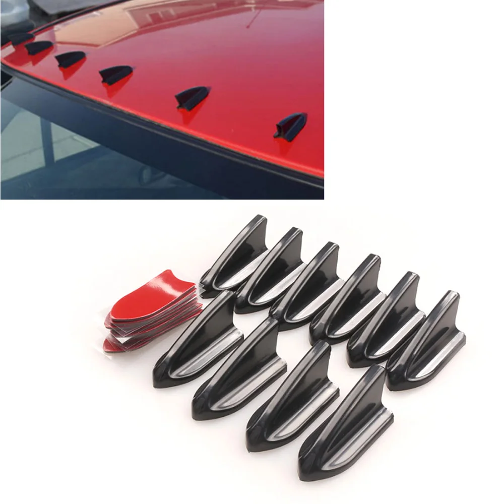 UV-protected & weatherproof 6pcs for Car EVO-Style PP Roof Shark Fins Spoiler Wing Kit Vortex Generator Carbon Fiber & Black
UV-protected & weatherproof 6pcs for Car EVO-Style PP Roof Shark Fins Spoiler Wing Kit Vortex Generator Carbon Fiber & Black