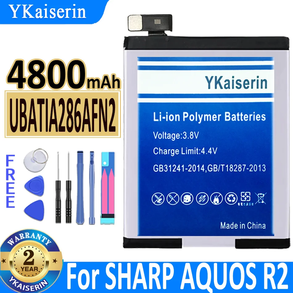 Аккумулятор ykaisсеребрин 4800 мАч UBATIA286AFN2 для SHARP AQUOS R2 SH-03K Bateria
Аккумулятор ykaisсеребрин 4800 мАч UBATIA286AFN2 для SHARP AQUOS R2 SH-03K Bateria