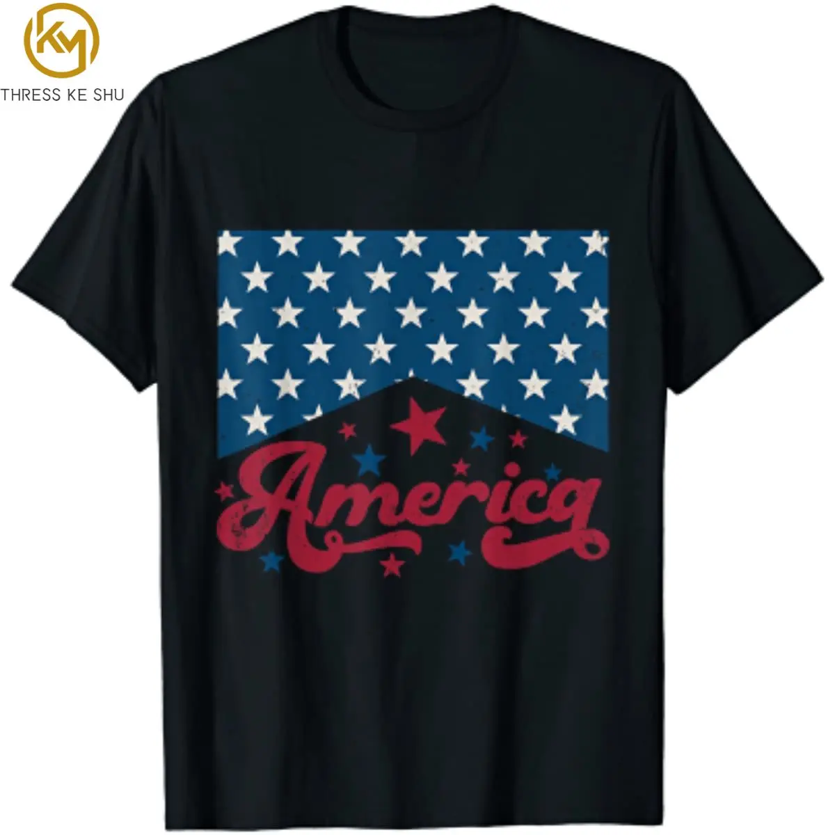 

Повседневная футболка с американским флагом 4 июля, хлопковая рубашка с надписью «Proud» на День памяти, для повседневной носки, для всех сезонов
