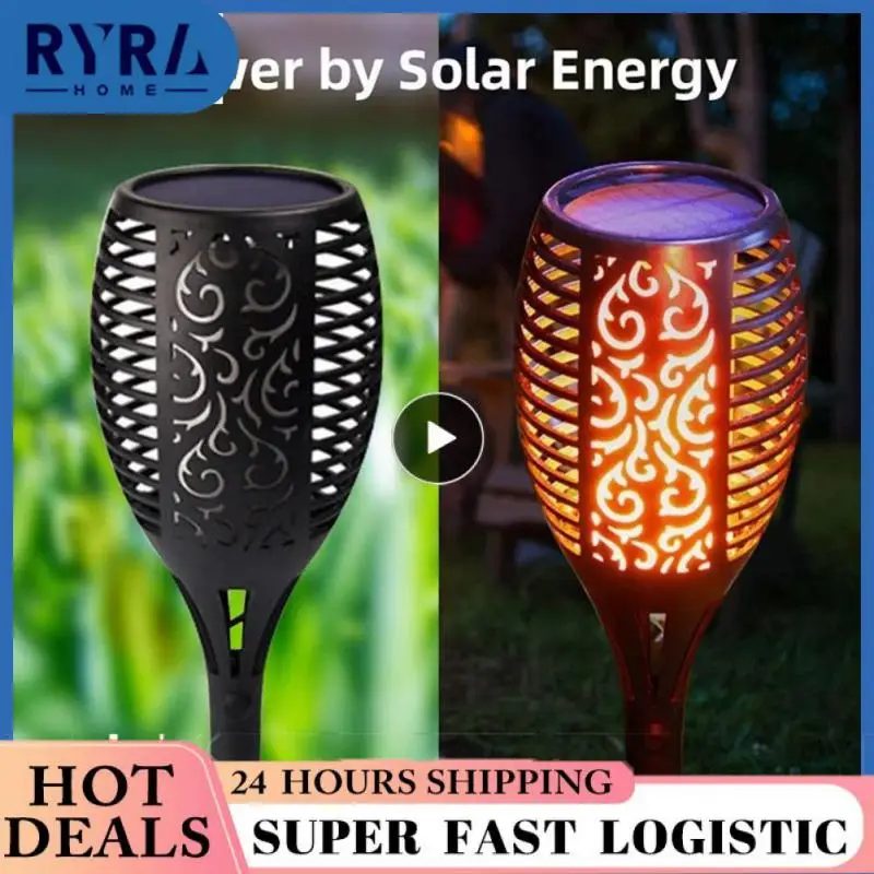 Solar Flame Light Yard Patio Household Led Garden Flame Light Outdoor Lawn Flickering Solar Flame Torch Lights Floor Lamps 
Solar Flame Light Yard Patio Household Led Garden Flame Light Outdoor Lawn Flickering Solar Flame Torch Lights Floor Lamps