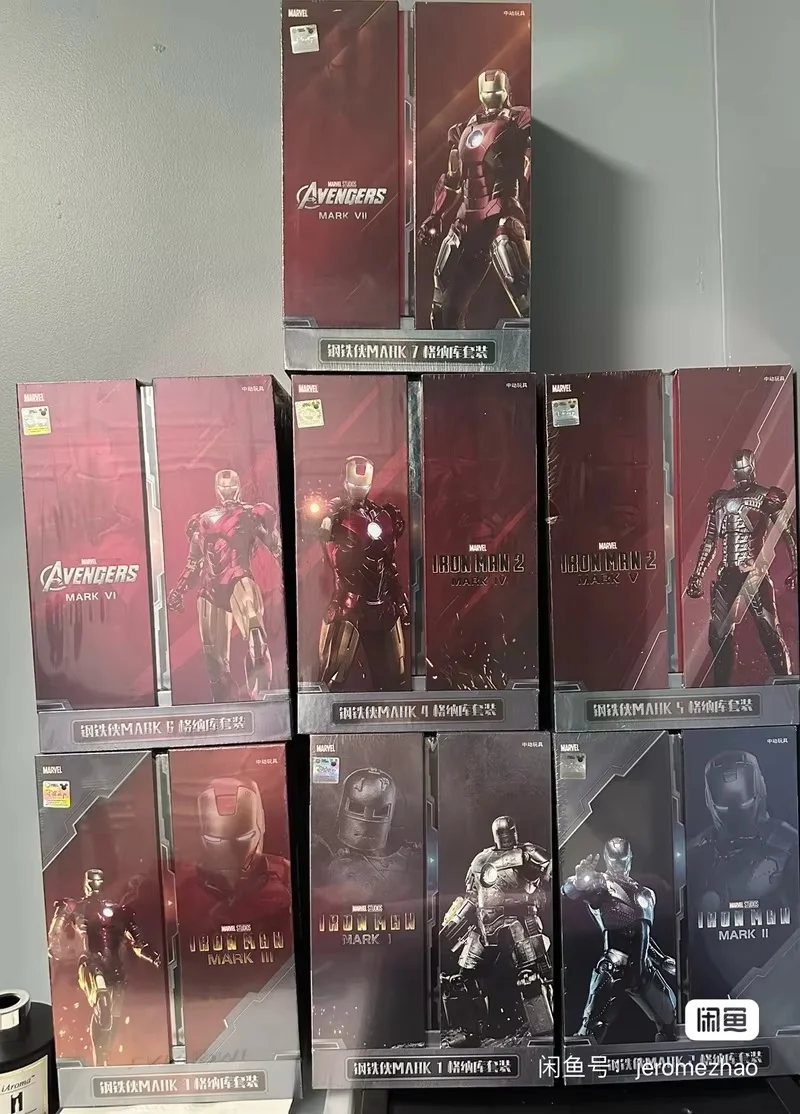 Фигурка Marvel Iron Man Mk1-7 Mark Hall Мстители Тони Броня набор 1-7 Stark Legends оригинальные