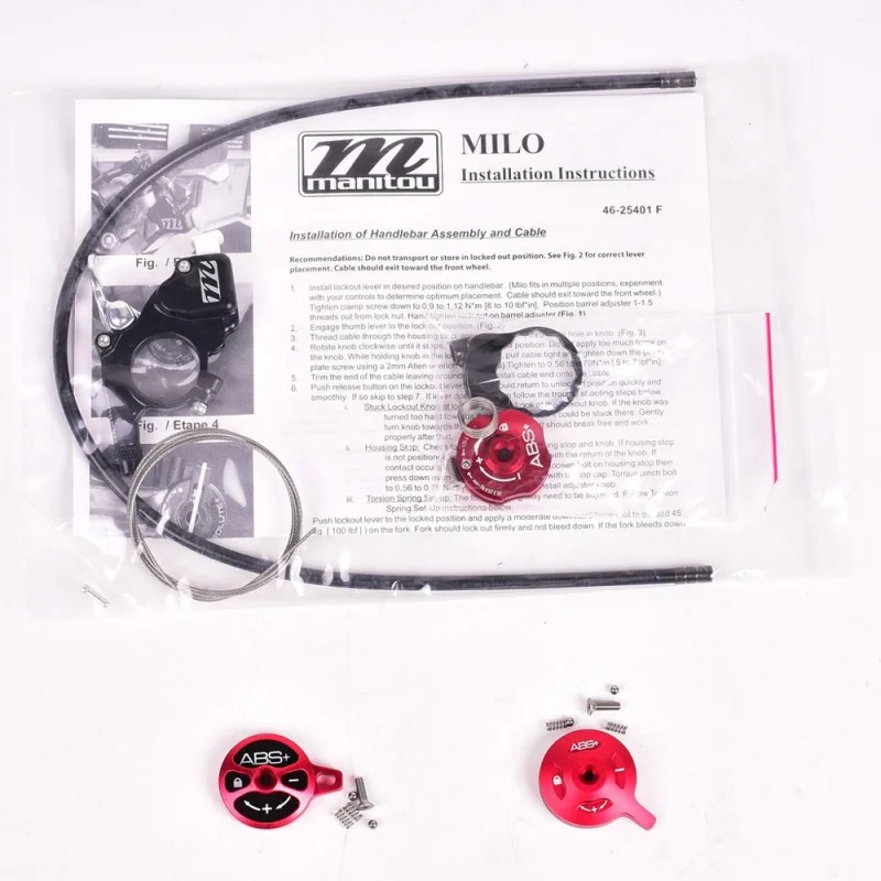Manitou MILO remote lockout fork Wired remote control repair parts for Markhor M30 R7 Pro MRD Machete comp Bicycle fork
Manitou MILO remote lockout fork Wired remote control repair parts for Markhor M30 R7 Pro MRD Machete comp Bicycle fork