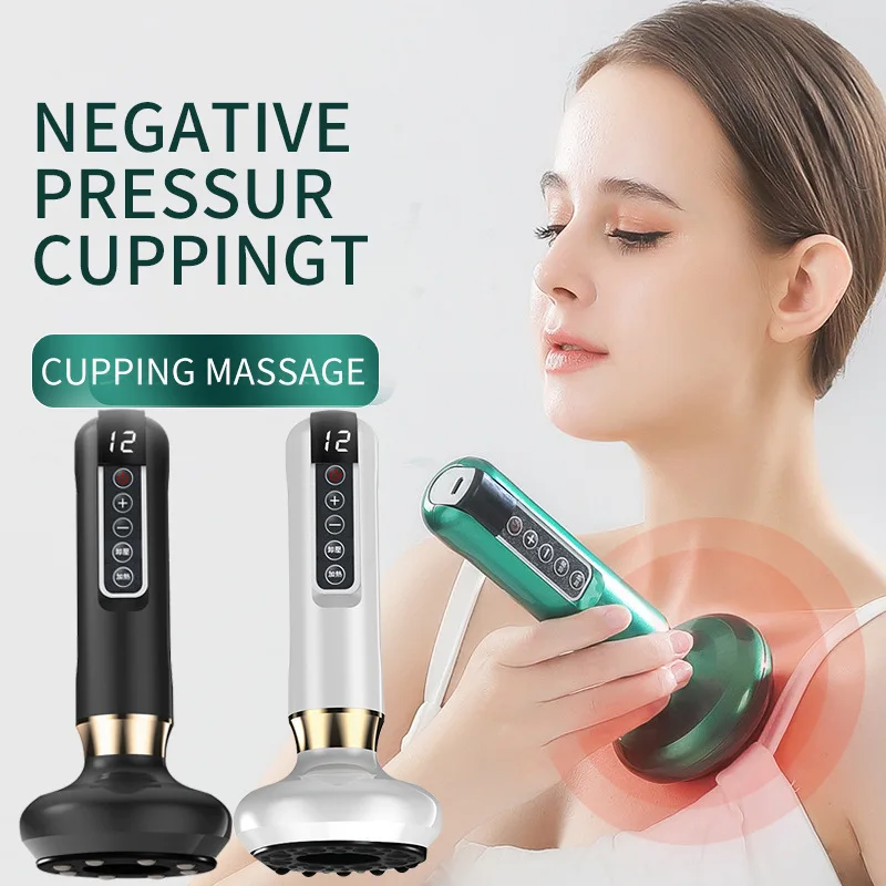 

Electric Vacuum Cupping Massager For Body Anti-Cellulite Suction Cup Gua Sha Massage Body Cups Guasha Fat Burning Slimming Jars