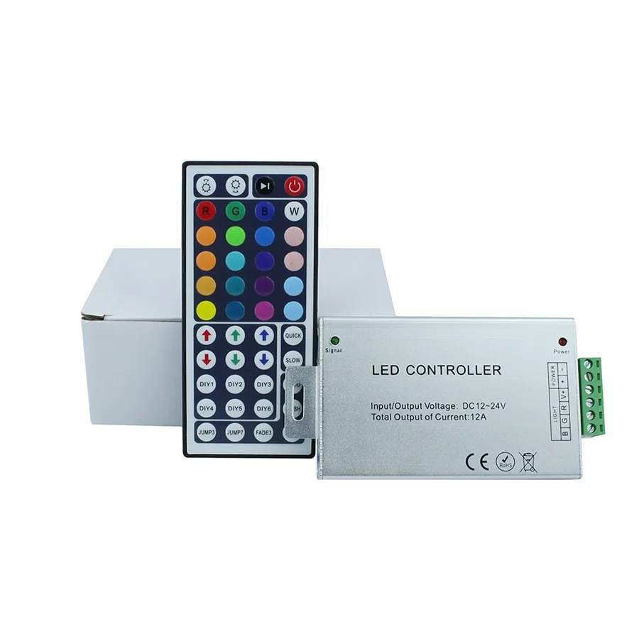 RGB-контроллер Lebeisenf 44 клавиши 12/24В 3 канала
RGB-контроллер Lebeisenf 44 клавиши 12/24В 3 канала
