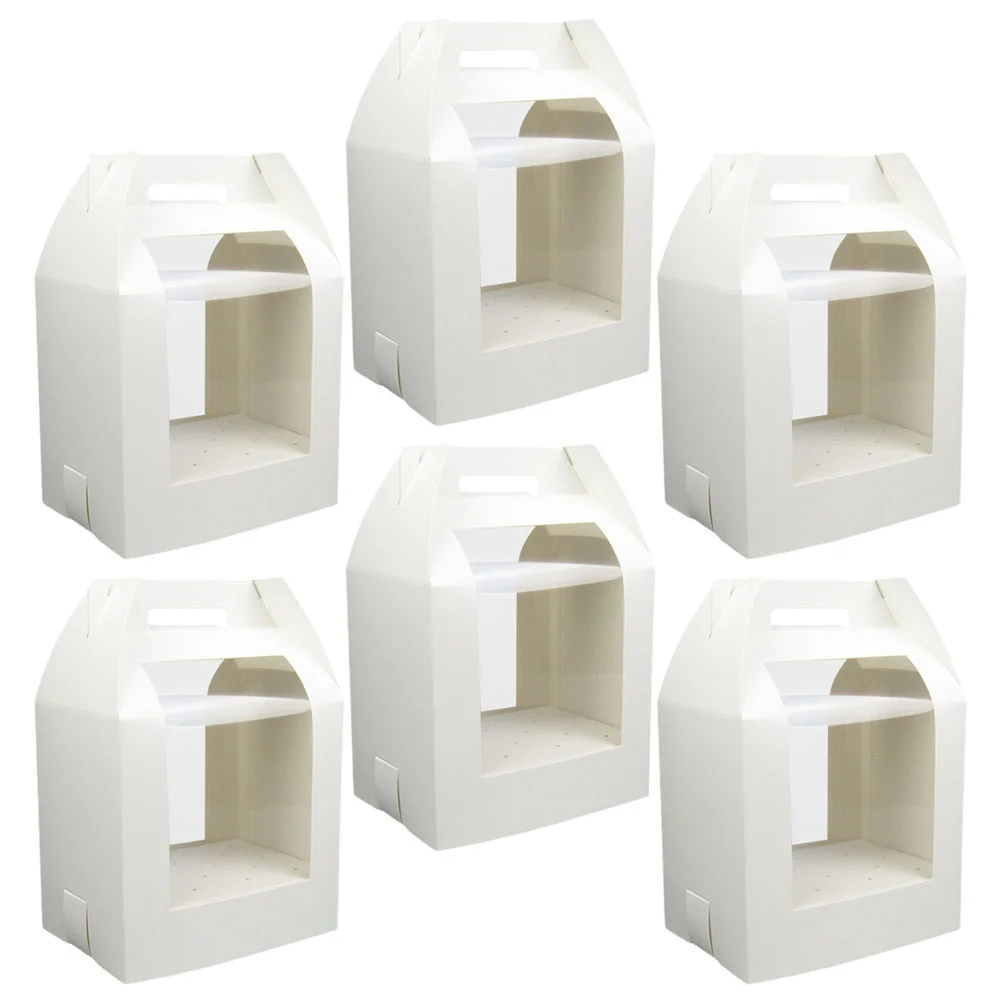 6pcs Handle Elegant Cake Pop Boxes Stylish Packaging Cake Box Portable Display Lollipop Holder
6pcs Handle Elegant Cake Pop Boxes Stylish Packaging Cake Box Portable Display Lollipop Holder