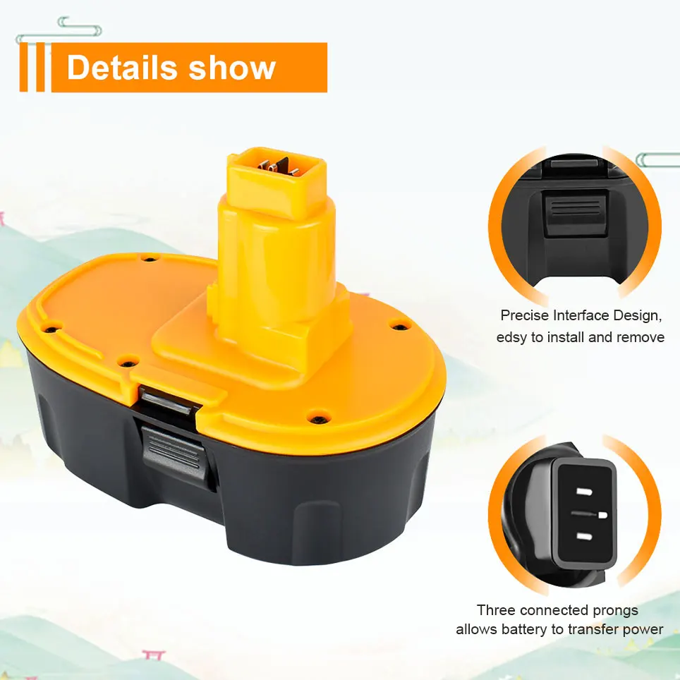 2022 18 в 12800 мАч NiMH электроинструмент для DeWalt DC9096 DE9503, DE9503-XJ, DW9095, DW999K2, DC926KA, фотоаккумулятор
2022 18 в 12800 мАч NiMH электроинструмент для DeWalt DC9096 DE9503, DE9503-XJ, DW9095, DW999K2, DC926KA, фотоаккумулятор