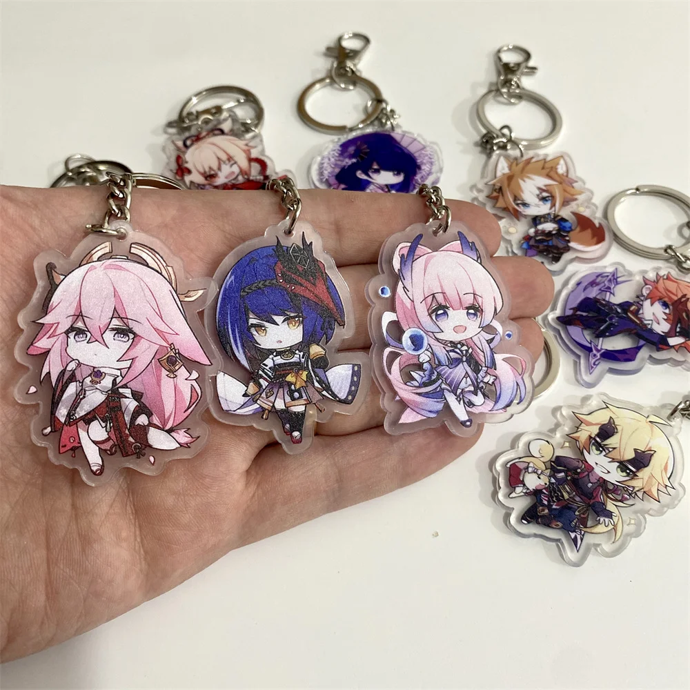 Anime Game Keychain Genshin Impact Yae Miko Yoimiya Beelzebul Key Chain Cute Bag Pendant Keyring for Friends Accessories Jewelry
Anime Game Keychain Genshin Impact Yae Miko Yoimiya Beelzebul Key Chain Cute Bag Pendant Keyring for Friends Accessories Jewelry