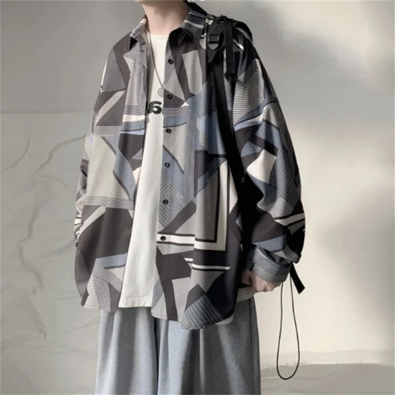 Spring Casual Men's Shirts Fashion Printed Streetwear Mens Turn Down Collar Tops Single-breasted Long Sleeve Shirts 2022
Spring Casual Men's Shirts Fashion Printed Streetwear Mens Turn Down Collar Tops Single-breasted Long Sleeve Shirts 2022