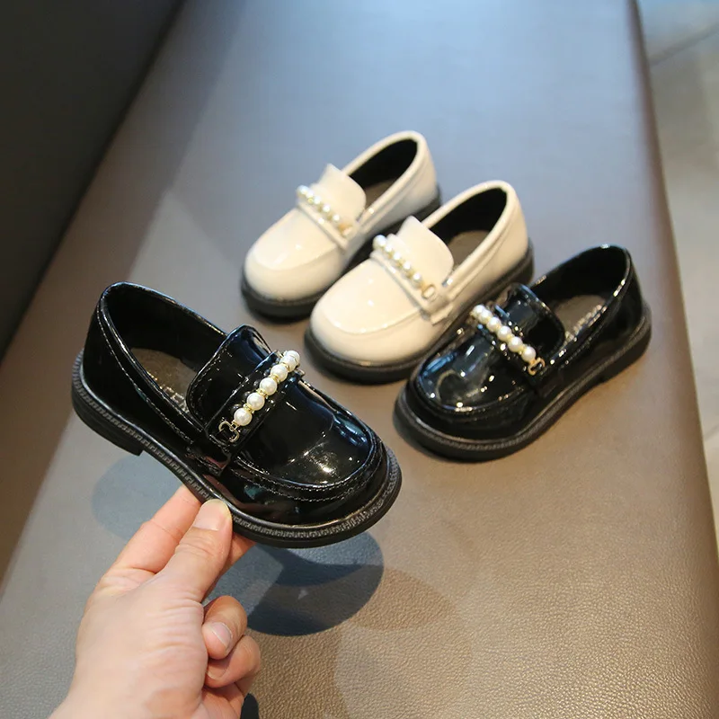 All Match Elegant Beading Children Girls Boys Leather Loafers Black White Performance Dress Shoes Non-slip Mary Jane Shoes 2023
All Match Elegant Beading Children Girls Boys Leather Loafers Black White Performance Dress Shoes Non-slip Mary Jane Shoes 2023