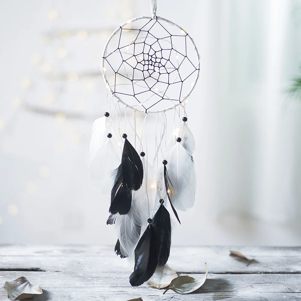 Ins Creative New Feather Dream Catcher Pendant Indian Black And White Feather Home Pendant Handmade Jewelry Nordic Decor Fabric
Ins Creative New Feather Dream Catcher Pendant Indian Black And White Feather Home Pendant Handmade Jewelry Nordic Decor Fabric