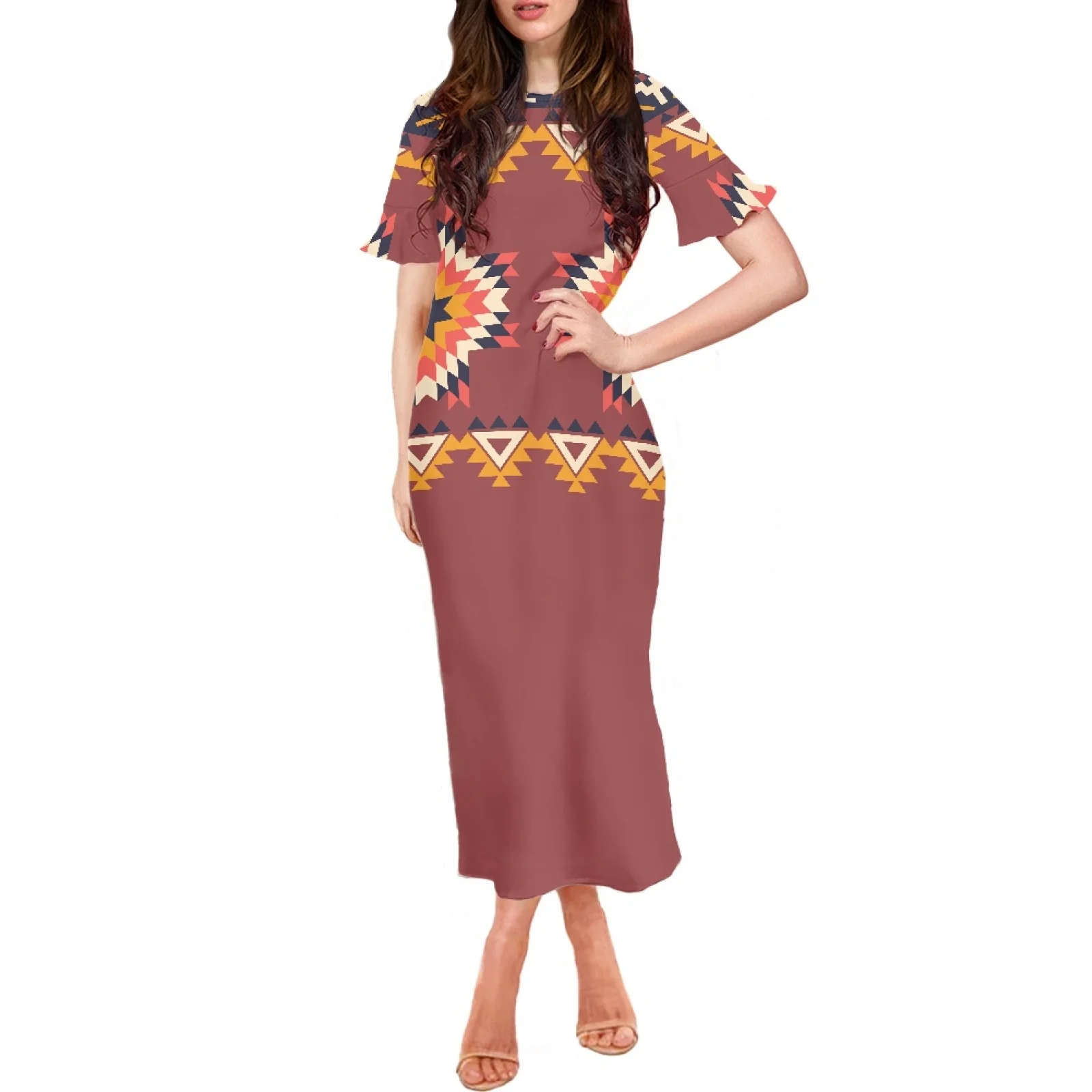 Ruffle Sleeve O-Neck Sexy Long Dress 2023 Woman Summer Party Short Dresses Indian Tribal Element Print Chic And Elegant Clothing
Ruffle Sleeve O-Neck Sexy Long Dress 2023 Woman Summer Party Short Dresses Indian Tribal Element Print Chic And Elegant Clothing