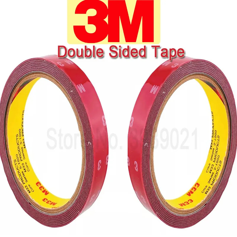3M Double Sided Tape Super Strong High Temperature Resistance Gray Foam Adhesive No Trace Waterproof For Car/Home/Office Decor 
3M Double Sided Tape Super Strong High Temperature Resistance Gray Foam Adhesive No Trace Waterproof For Car/Home/Office Decor