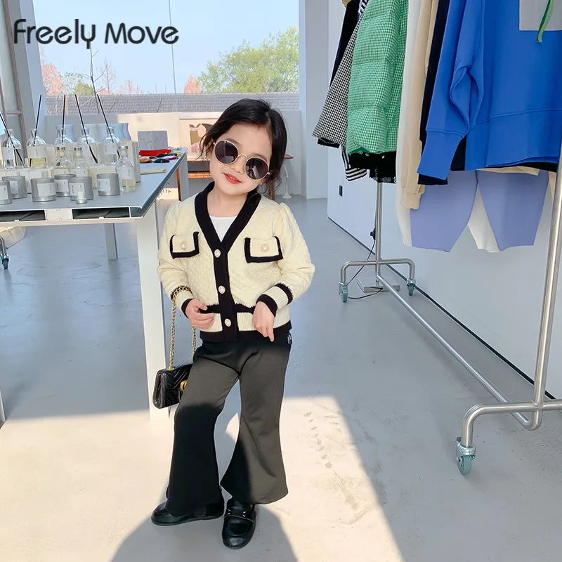 Freely Move Autumn Winter Kids Baby Girls Full Sleeve Single-breated Top Outwear Toddler Children Knitting Clothes Sweaters
Freely Move Autumn Winter Kids Baby Girls Full Sleeve Single-breated Top Outwear Toddler Children Knitting Clothes Sweaters
