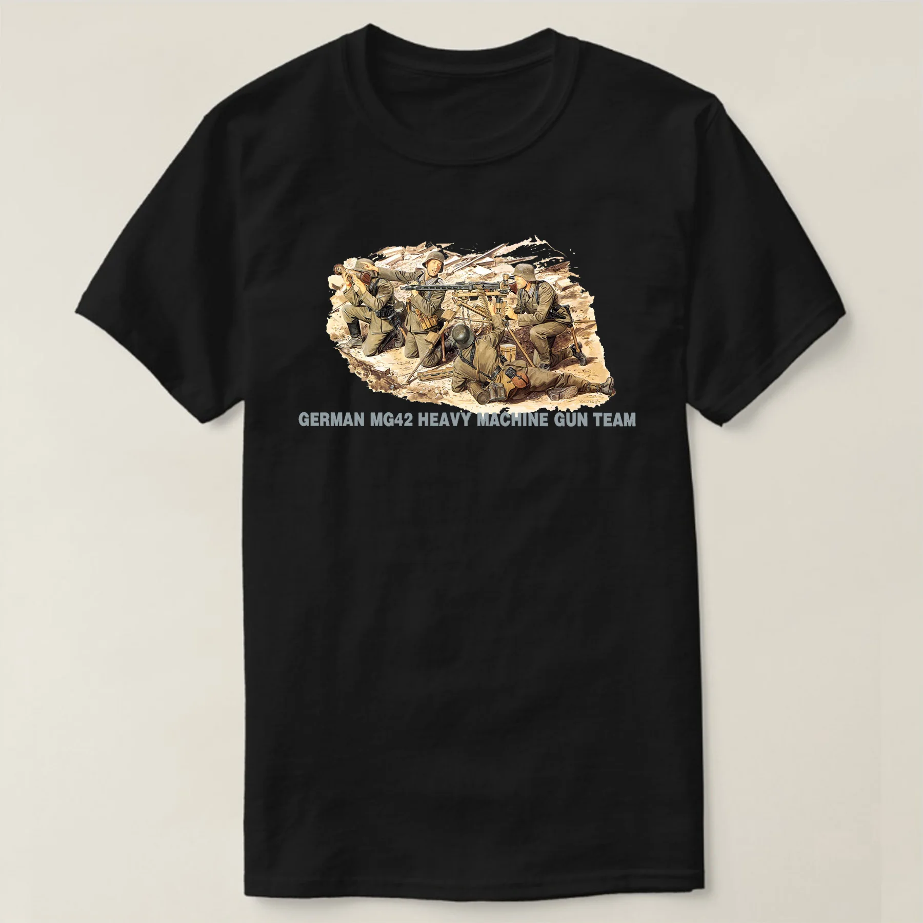 Wehrmacht Military WWII German MG42 Heavy Machine Gun Team T Shirt. Short Sleeve 100% Cotton Casual T-shirt Loose Top Size S-3XL
Wehrmacht Military WWII German MG42 Heavy Machine Gun Team T Shirt. Short Sleeve 100% Cotton Casual T-shirt Loose Top Size S-3XL