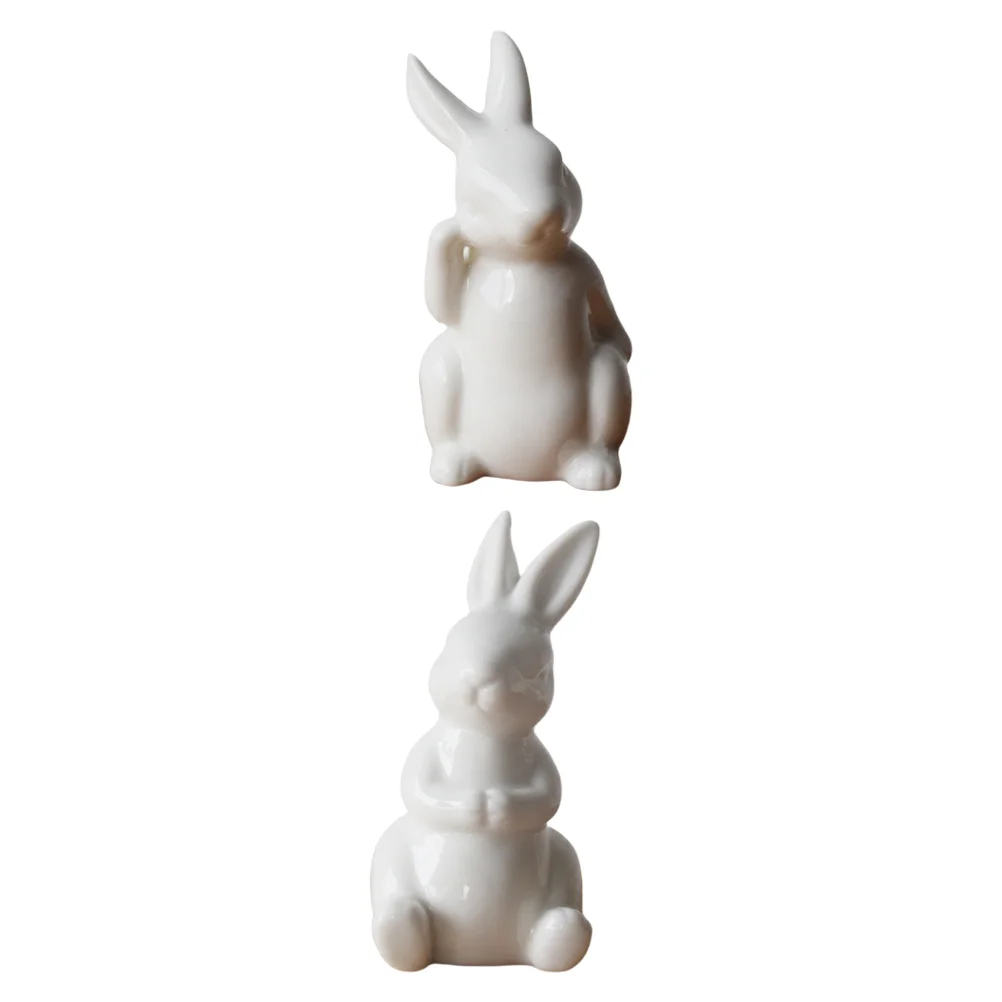 2pcs Landscape Ornament Party Favor Decoration Porcelain Bunny Figurine Rabbit Sculpture
2pcs Landscape Ornament Party Favor Decoration Porcelain Bunny Figurine Rabbit Sculpture