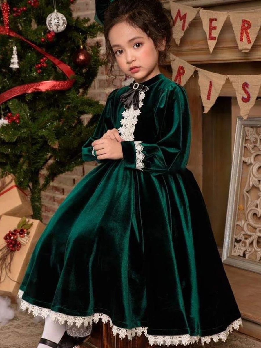 Flower Girl DressesDeep Green Flower Girl Dresses for Wedding Full Sleeve Pageant Retro Bow Applique Lace Elegant Beach Party An
Flower Girl DressesDeep Green Flower Girl Dresses for Wedding Full Sleeve Pageant Retro Bow Applique Lace Elegant Beach Party An