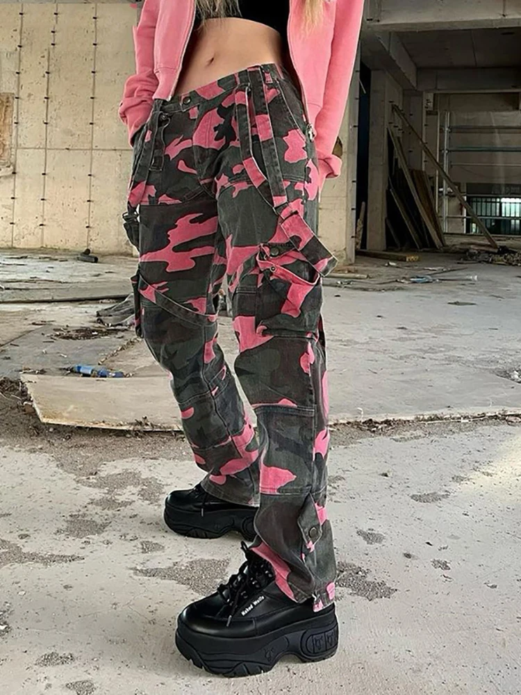 2022 New Techwear Hip Hop Camouflage Cargo Pants Gothic Patchwork High Waist Grunge Jeans Women Belt Fashion Streetwear Summer
2022 New Techwear Hip Hop Camouflage Cargo Pants Gothic Patchwork High Waist Grunge Jeans Women Belt Fashion Streetwear Summer
