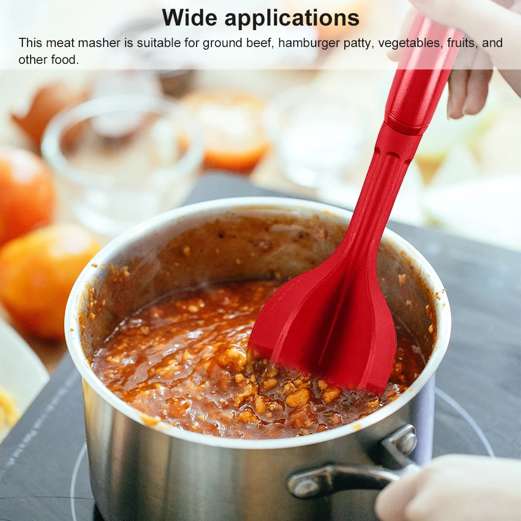 Meat Chopper Ground Beef Masher Heat Resistant Meat Masher Hamburger Chopper Manual Meat Chopper for Ground Beef ABS Plastic
Meat Chopper Ground Beef Masher Heat Resistant Meat Masher Hamburger Chopper Manual Meat Chopper for Ground Beef ABS Plastic