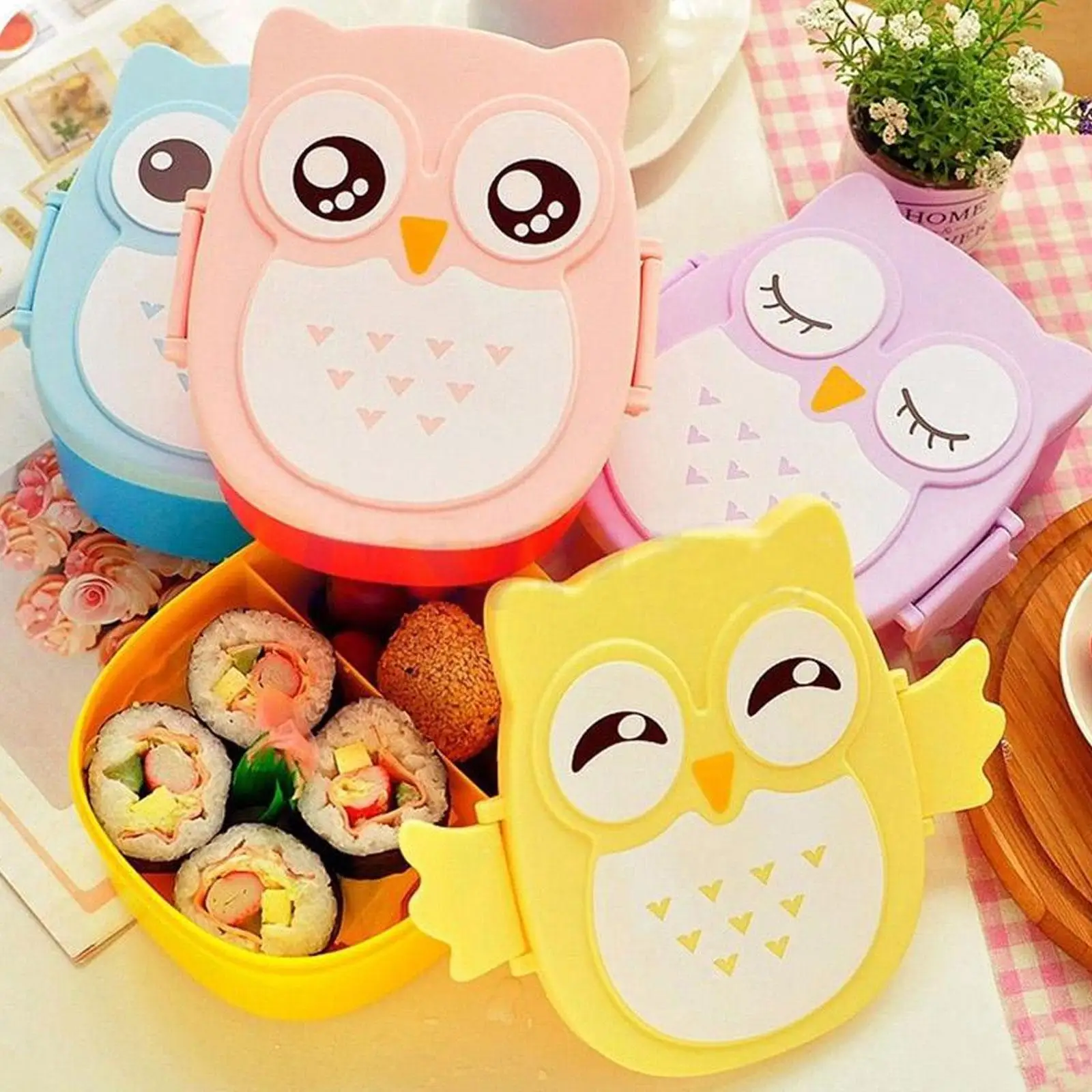 Cartoon Owl Shaped Lunch Box For Kids Portable Bento Box Food Container With Spoon Child Student Food Storage Box Outdoor P W2j1
Cartoon Owl Shaped Lunch Box For Kids Portable Bento Box Food Container With Spoon Child Student Food Storage Box Outdoor P W2j1