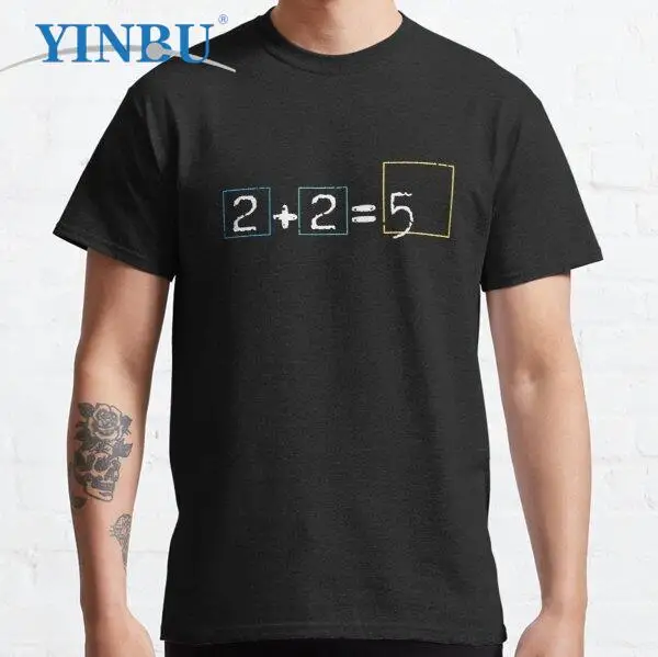 2 + 2 = 5, классические футболки в стиле радиоголовы, Высококачественная Мужская короткая футболка бренда YINBU, графическая футболка радиоголов...
2 + 2 = 5, классические футболки в стиле радиоголовы, Высококачественная Мужская короткая футболка бренда YINBU, графическая футболка радиоголов...