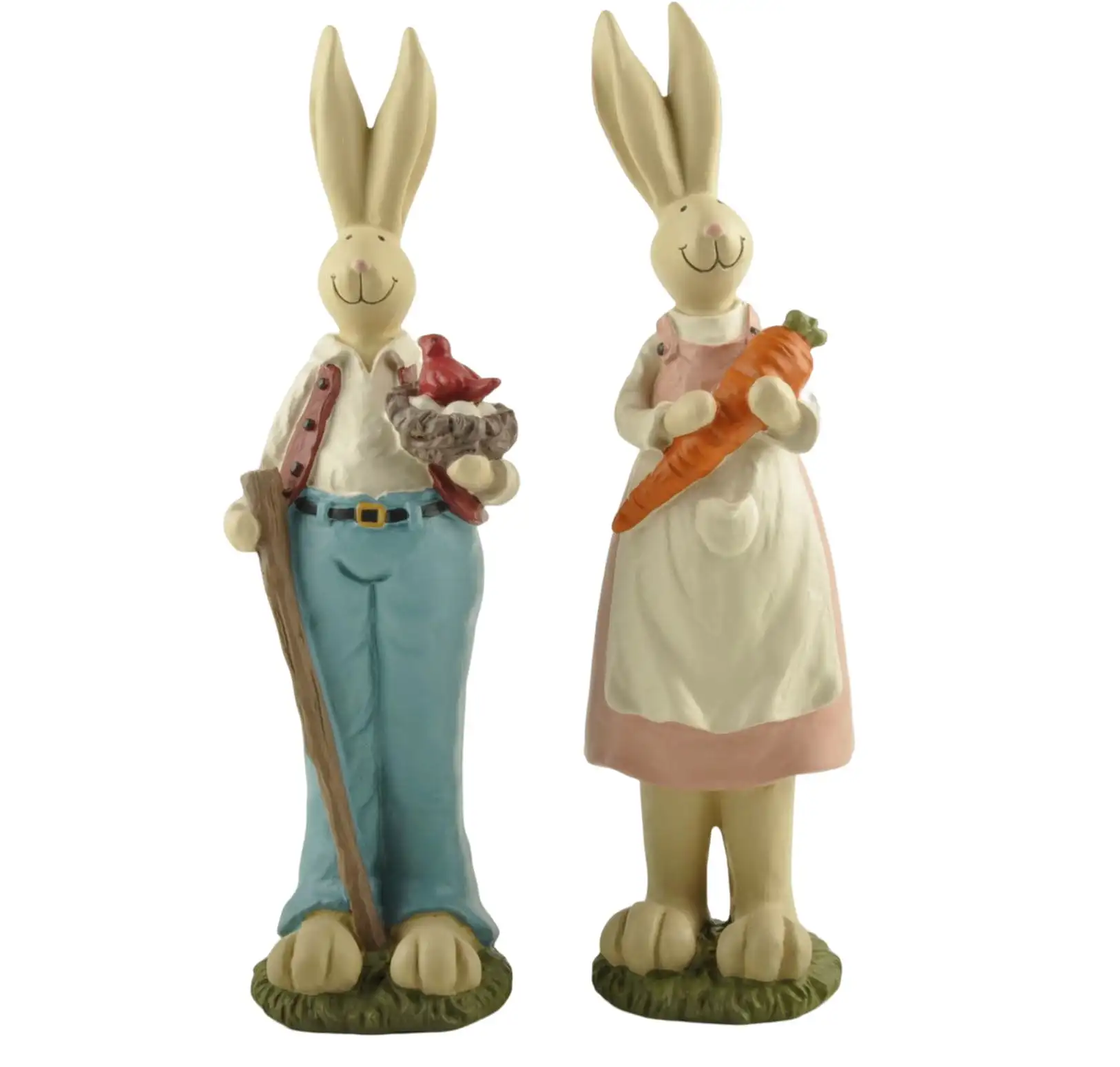 2 PCS Easter Bunny Statue - Spring Easter Rabbit Figurine Statue Resin Hand Painted Rabbit Easter Bunny Sculpture for Easter Hom
2 PCS Easter Bunny Statue - Spring Easter Rabbit Figurine Statue Resin Hand Painted Rabbit Easter Bunny Sculpture for Easter Hom