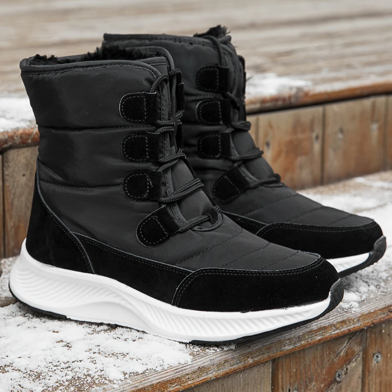 Women Boots Warm Sneakers Trendy Black White Ankle Boots Outdoor Hiking Boots Winter Waterproof Snow Boots Women Botas De Mujer
Women Boots Warm Sneakers Trendy Black White Ankle Boots Outdoor Hiking Boots Winter Waterproof Snow Boots Women Botas De Mujer